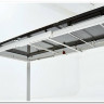 Заказать Стол CORNER 120 HIGH GLOSS STATUARIO керамика, стекло/ белый каркас, DISAUR по цене 59 400 руб. в Новосибирске