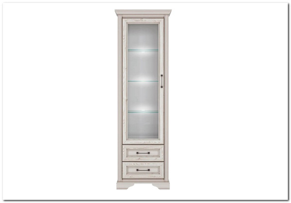 Заказать Шкаф-витрина Stylius (Стилиус) B169-REG1W2S BRW по цене 31 940 руб. в Новосибирске