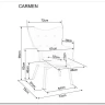 Заказать Кресло Signal CARMEN VELVET (оливковый) по цене 23 645 руб. в Новосибирске