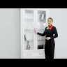 Заказать Шкаф-витрина Stylius (Стилиус) B169-REG2W2S BRW по цене 46 180 руб. в Новосибирске