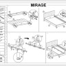 Заказать Кровать Signal MIRAGE VELVET TAP. 186 черный/золотой 160/200 по цене 66 015 руб. в Новосибирске