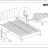 Заказать Кровать Signal MIRAGE VELVET TAP. 186 черный/золотой 160/200 по цене 66 015 руб. в Новосибирске