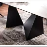 Заказать Стол обеденный Signal PETERSON Ceramic 160 раскладной (Statuario Venato белый/черный мат) по цене 162 833 руб. в Новосибирске