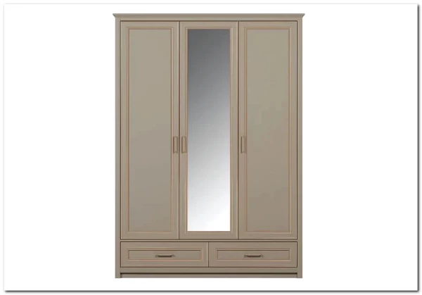 Заказать Шкаф с зеркалом Классик SZF2D1L2S глиняный серый БРВ по цене 105 620 руб. в Новосибирске