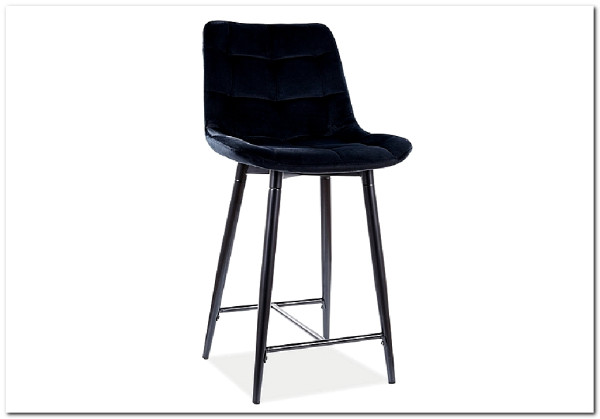 Заказать Барный стул Signal CHIC H-2 VELVET (черный) по цене 12 364 руб. в Новосибирске