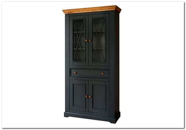 Заказать Шкаф для посуды Форест Графит широкий 4 двери 1 ящик по цене 56 979 руб. в Новосибирске