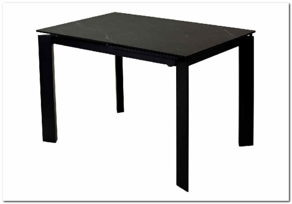 Заказать Стол CORNER 120 MATT BLACK MARBLE SOLID CERAMIC / BLACK, DISAUR по цене 53 750 руб. в Новосибирске