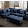Заказать Модульный диван Милан-1 Soft Time с баром  и пуфом по цене 227 920 руб. в Новосибирске