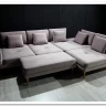 Заказать Модульный диван Милан-1 Soft Time с баром  и пуфом по цене 227 920 руб. в Новосибирске