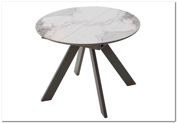 Заказать Стол БОНЖУР 100 PANDORA LIGHT, керамика / ЛАТТЕ каркас по цене 37 600 руб. в Новосибирске