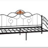 Купить Кровать Federica (mod. AT-881) 90*200 см (Day bed), красный дуб/черный с доставкой по России по цене производителя можно в магазине Другая мебель в Новосибирске