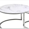 Заказать Комплект Signal ATLANTA B, 2 стола журнальных (эффект белого мрамора/хром) по цене 30 330 руб. в Новосибирске