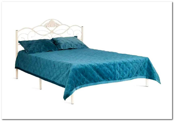 Купить Кровать Federica (mod. AT-881) 160*200 (Queen bed), Белый (butter white) с доставкой по России по цене производителя можно в магазине Другая мебель в Новосибирске