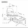 Заказать Кресло HALMAR DARIO серый/черный по цене 42 260 руб. в Новосибирске