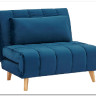 Заказать Диван BILLY VELVET TAP.188  Signal (синий/бук) по цене 50 786 руб. в Новосибирске