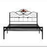 Купить Кровать Federica (mod. AT-881) 160*200 (Queen bed), красный дуб/черный с доставкой по России по цене производителя можно в магазине Другая мебель в Новосибирске