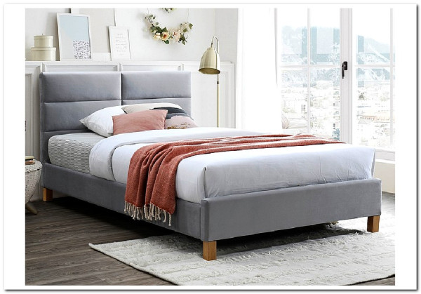Заказать Кровать Signal SIERRA VELVET BLUVEL03 (светло-серый/дуб) 120/200 по цене 32 364 руб. в Новосибирске