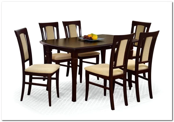 Заказать Стол обеденный Halmar FRYDERYK 160/240 раскладной (темный орех) по цене 51 801 руб. в Новосибирске