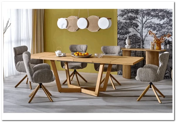 Заказать Стол обеденный Halmar MASSIVE 3 160 (дуб натуральный/дуб натуральный) по цене 120 551 руб. в Новосибирске