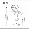 Заказать Барный стул Halmar H-122 (серый/черный) по цене 14 273 руб. в Новосибирске
