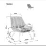 Заказать Кресло SIGNAL CELLA Brego 68 карри/черный по цене 24 687 руб. в Новосибирске
