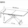 Заказать Стол обеденный Halmar LUCIANO 180 раскладной (белый мрамор/черный) по цене 164 345 руб. в Новосибирске