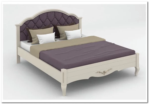 Заказать Кровать с каретной стяжкой Флоренция из массива бука по цене 66 096 руб. в Новосибирске