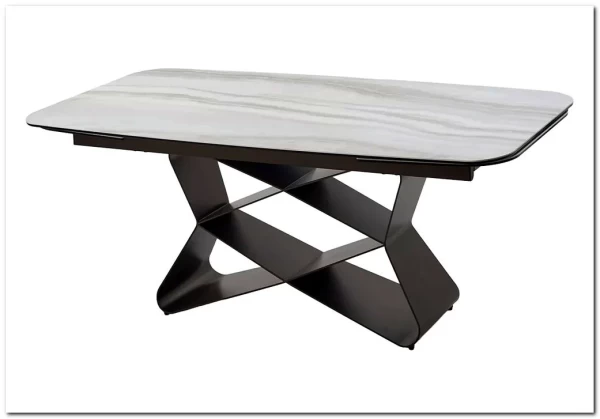 Заказать Стол ABSALON 180 ICE AGATE, керамика, стекло / Шоколадное золото каркас, ®DISAUR по цене 109 700 руб. в Новосибирске