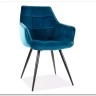 Заказать Стул кухонный LILIA VELVET  Signal (бирюзовый/черный) по цене 15 867 руб. в Новосибирске