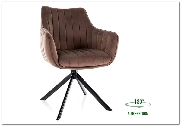 Заказать Стул кухонный Signal AZALIA Velvet Bluvel 38 поворотный (капучино/черный) по цене 20 033 руб. в Новосибирске Заказать Стул кухонный Signal AZALIA Velvet Bluvel 38 поворотный (капучино/черный) по цене 20 033 руб. в Новосибирске