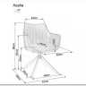 Заказать Стул кухонный Signal AZALIA D Velvet Bluvel 40 поворотный (темно-бежевый/дуб) по цене 21 209 руб. в Новосибирске