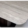 Заказать Стол DAGFINN 160 IVORY TRAVERTINE SOLID CERAMIC / Кофе / Орех, ®DISAUR по цене 95 600 руб. в Новосибирске