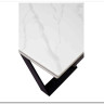 Заказать Стол LIVORNO 180 MATT WHITE MARBLE SOLID CERAMIC / BLACK по цене 80 055 руб. в Новосибирске