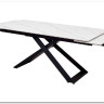 Заказать Стол LIVORNO 180 MATT WHITE MARBLE SOLID CERAMIC / BLACK по цене 80 055 руб. в Новосибирске