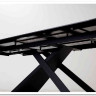 Заказать Стол LIVORNO 180 MATT WHITE MARBLE SOLID CERAMIC / BLACK по цене 80 055 руб. в Новосибирске
