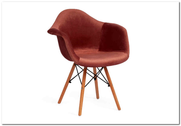 Заказать Кресло Secret De Maison CINDY SOFT (EAMES) (mod. 101) коралловый (HLR 44)/натуральный по цене 7 720 руб. в Новосибирске