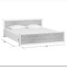 Купить Кровать Koen LOZ180x200 ясень снежный BRW с доставкой по России по цене производителя можно в магазине Другая мебель в Новосибирске