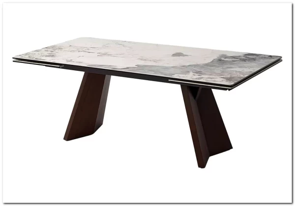 Заказать Стол BRIAN 200 MATTE PANDORA керамика на стекле/ Орех, ®DISAUR по цене 133 100 руб. в Новосибирске