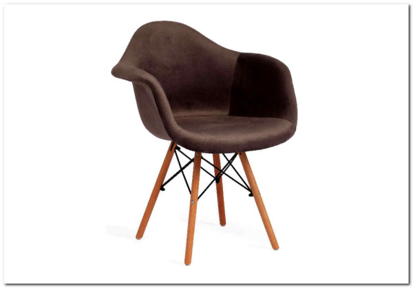 Заказать Кресло Secret De Maison CINDY SOFT (EAMES) (mod. 101) серый (HLR 24)/натуральный по цене 7 720 руб. в Новосибирске
