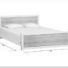 Купить Кровать Koen LOZ140x200 ясень снежный BRW с доставкой по России по цене производителя можно в магазине Другая мебель в Новосибирске