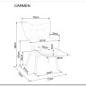Заказать Кресло Signal CARMEN VELVET (серый) по цене 23 645 руб. в Новосибирске