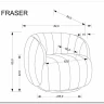 Заказать Кресло Halmar FRASER (кремовый) по цене 36 716 руб. в Новосибирске