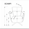 Заказать Кресло Halmar SCAMPI (серый) по цене 44 486 руб. в Новосибирске