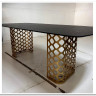 Заказать Стол CHIAVARI 220 KL-116 Черный мрамор матовый, итальянская керамика / бронзовый, DISAUR по цене 84 420 руб. в Новосибирске