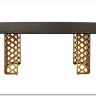 Заказать Стол CHIAVARI 220 KL-116 Черный мрамор матовый, итальянская керамика / бронзовый, DISAUR по цене 84 420 руб. в Новосибирске