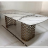Заказать Стол CHIAVARI 220 KL-188 Контрастный мрамор матовый, итальянская керамика / Шампань, DISAUR по цене 72 370 руб. в Новосибирске