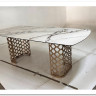 Заказать Стол CHIAVARI 220 KL-188 Контрастный мрамор матовый, итальянская керамика / Шампань, DISAUR по цене 72 370 руб. в Новосибирске