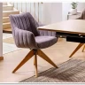 Заказать Стул кухонный Signal AZALIA D Velvet Bluvel 14 поворотный (серый/дуб) по цене 21 209 руб. в Новосибирске