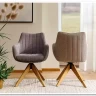 Заказать Стул кухонный Signal AZALIA D Velvet Bluvel 14 поворотный (серый/дуб) по цене 21 209 руб. в Новосибирске