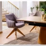 Заказать Стул кухонный Signal AZALIA D Velvet Bluvel 14 поворотный (серый/дуб) по цене 21 209 руб. в Новосибирске
